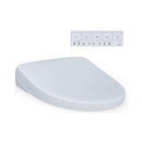 [SW4726] TOTO S7 Washlet Elongated Bidet Toilet Seat With EWater & Manual Classic/Contemporary Lid (SAK54821) - Saksby Wholesale - lid View With Remote
