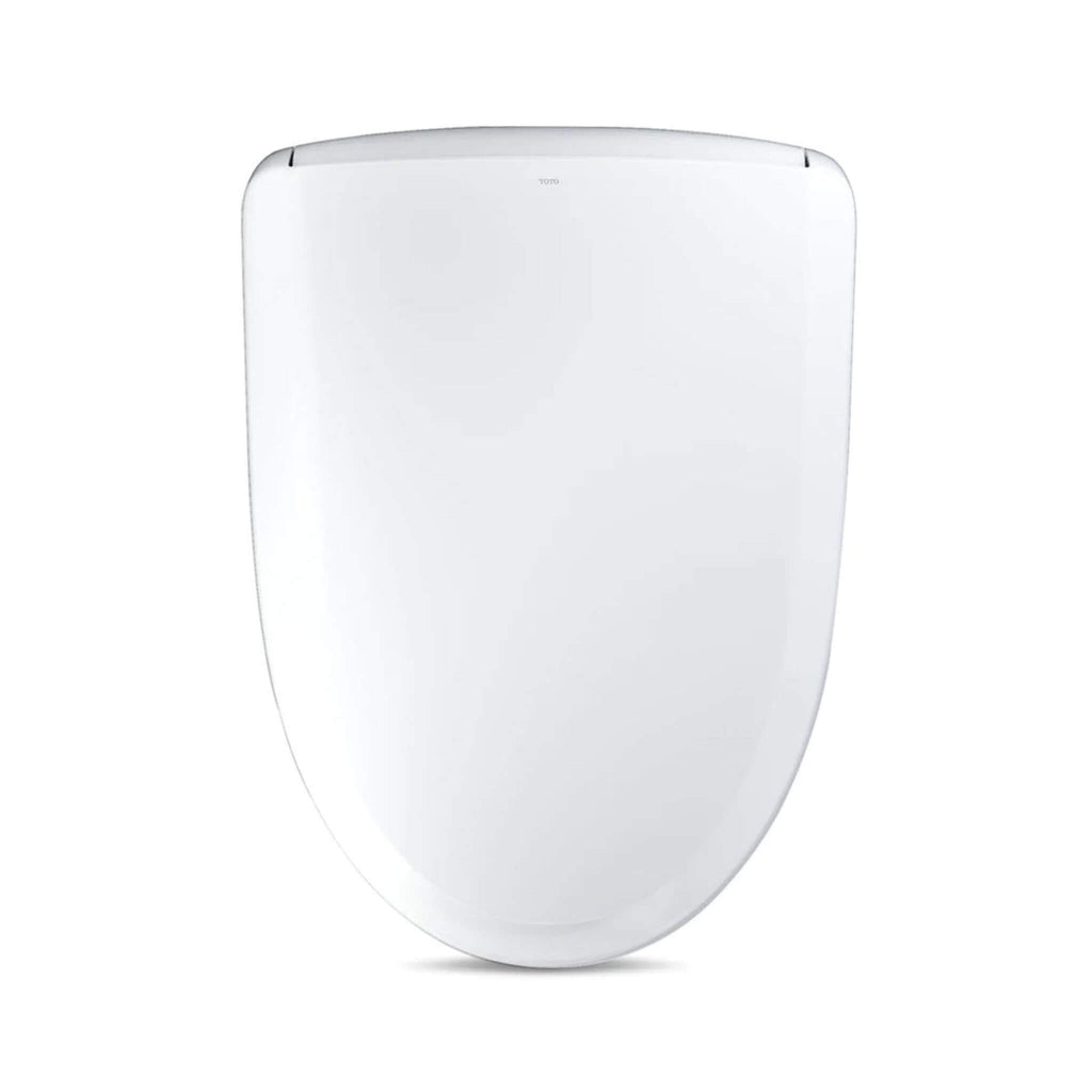 [SW4734AT40#01] TOTO S7A Washlet Elongated Bidet Toilet Seat With EWater And Classic Contemporary Lid (SAK29827) - Saksby Wholesale -White Lid View