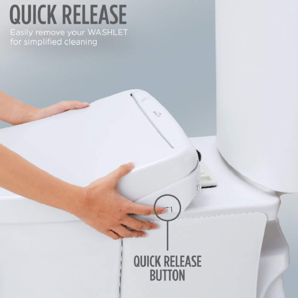 [SW4736AT40#01] TOTO S7A Washlet Elongated Bidet Toilet Seat With EWater And Auto Open/Close Contemporary Lid (SAK54823) - Saksby Wholesale - Quick Release Feature