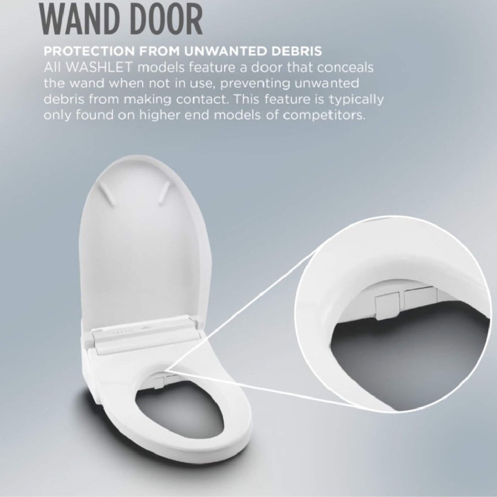 [SW4736AT40#01] TOTO S7A Washlet Elongated Bidet Toilet Seat With EWater And Auto Open/Close Contemporary Lid (SAK54823) - Saksby Wholesale - Wand Door