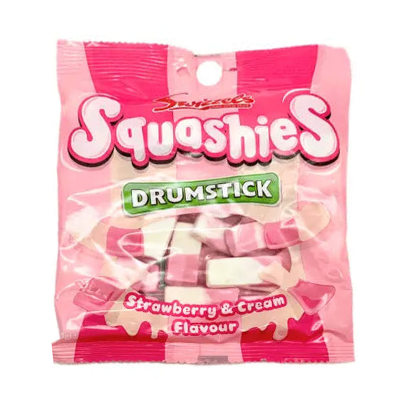 Swizzels Squashies Strawberry and Cream – Soft Chewy Candy 120G Bag (UK)