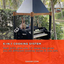 Tagwood BBQ Argentine Santa Maria Wood Fire & Charcoal Gaucho Grill [BBQ02SIB] (SAK86741) - Saksby Wholesale - Cooking System Feature