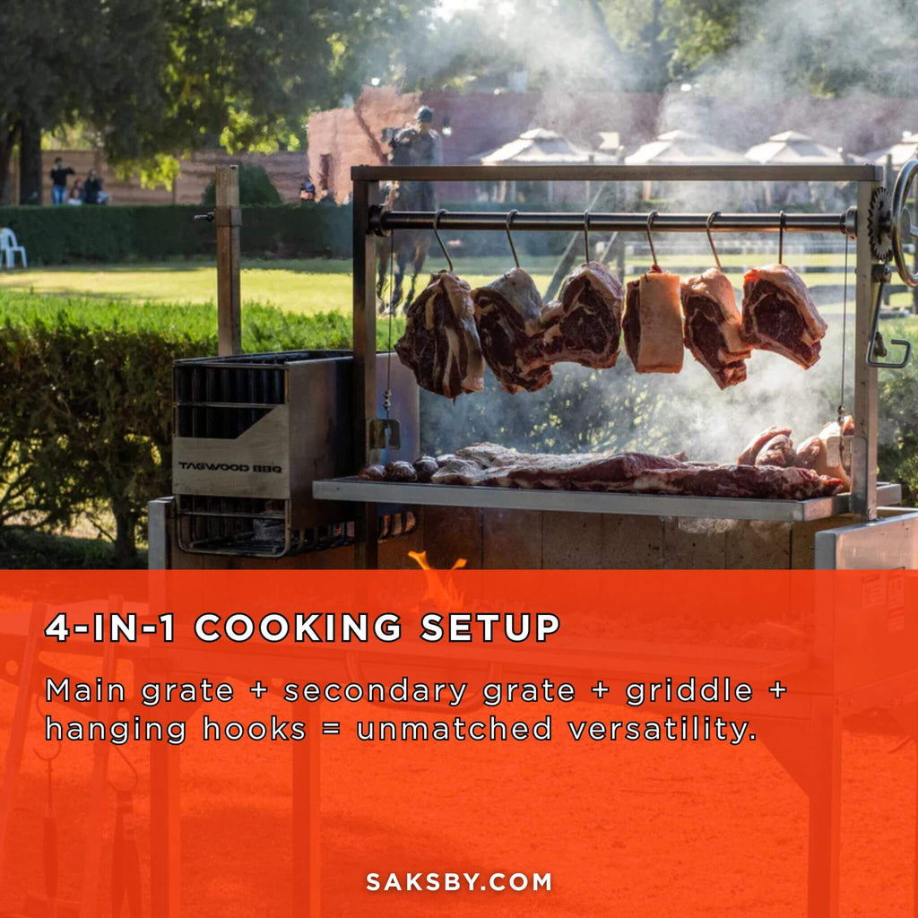 Tagwood BBQ Argentine Santa Maria Wood Fire And Charcoal Gaucho Grill [BBQ03SS] (SAK91754) - Saksby Wholesale - Material Feature