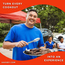 Tagwood BBQ Argentine Santa Maria Wood Fire And Charcoal Grill [BBQ05SS] (SAK25816) - Saksby Wholesale - Lifestyle Image