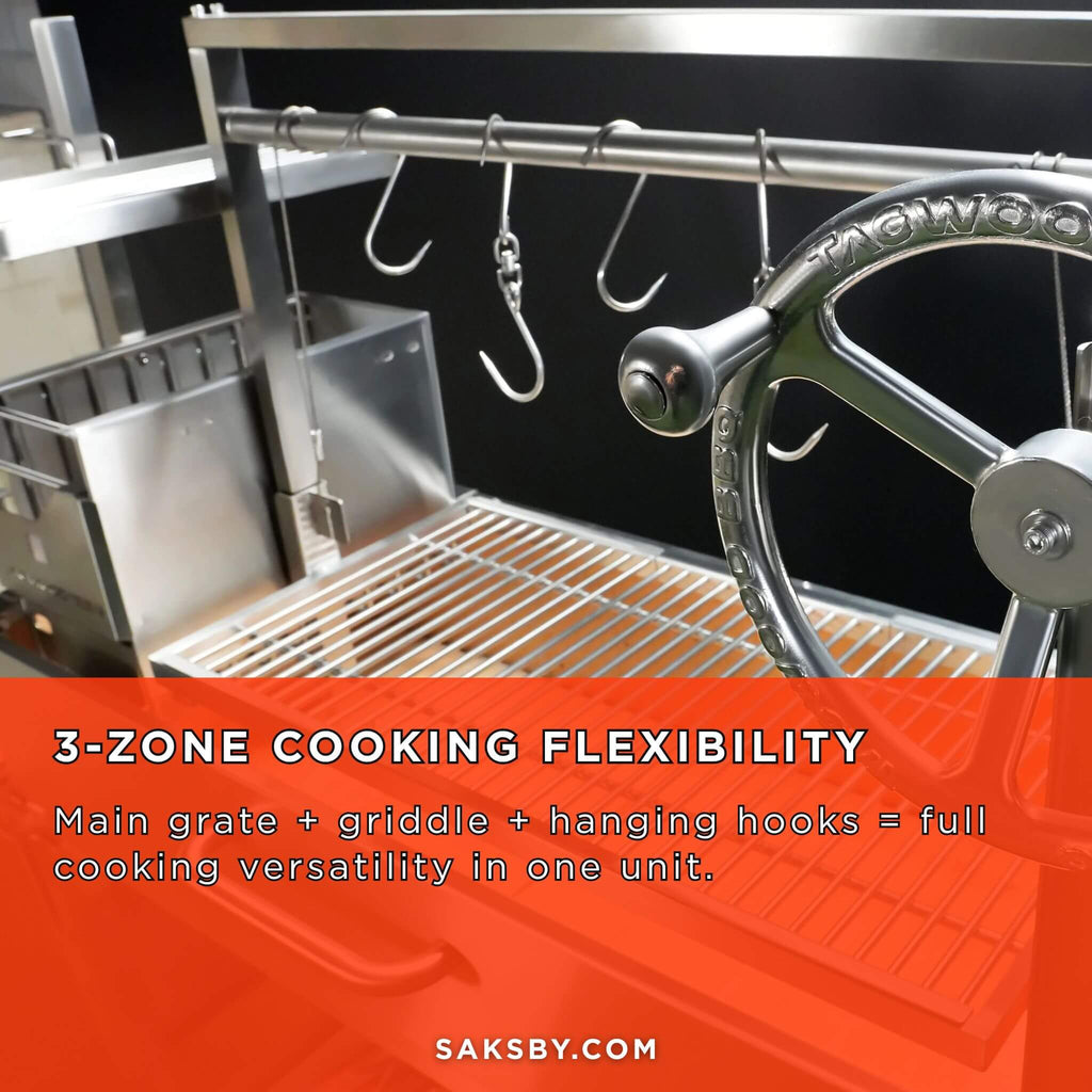 Tagwood BBQ Argentine Santa Maria Wood Fire And Charcoal Grill [BBQ05SS] (SAK25816) - Saksby Wholesale - Material Feature