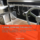 Tagwood BBQ Argentine Santa Maria Wood Fire And Charcoal Grill [BBQ05SS] (SAK25816) - Saksby Wholesale - Material Feature