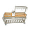 Tagwood BBQ Argentine Santa Maria Wood-Fire Charcoal Gaucho Grill BBQ06SS - SAK62378 - Back Top View