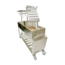 Tagwood BBQ Argentine Santa Maria Wood-Fire Charcoal Gaucho Grill BBQ06SS - SAK62378 - Left Side View Angled