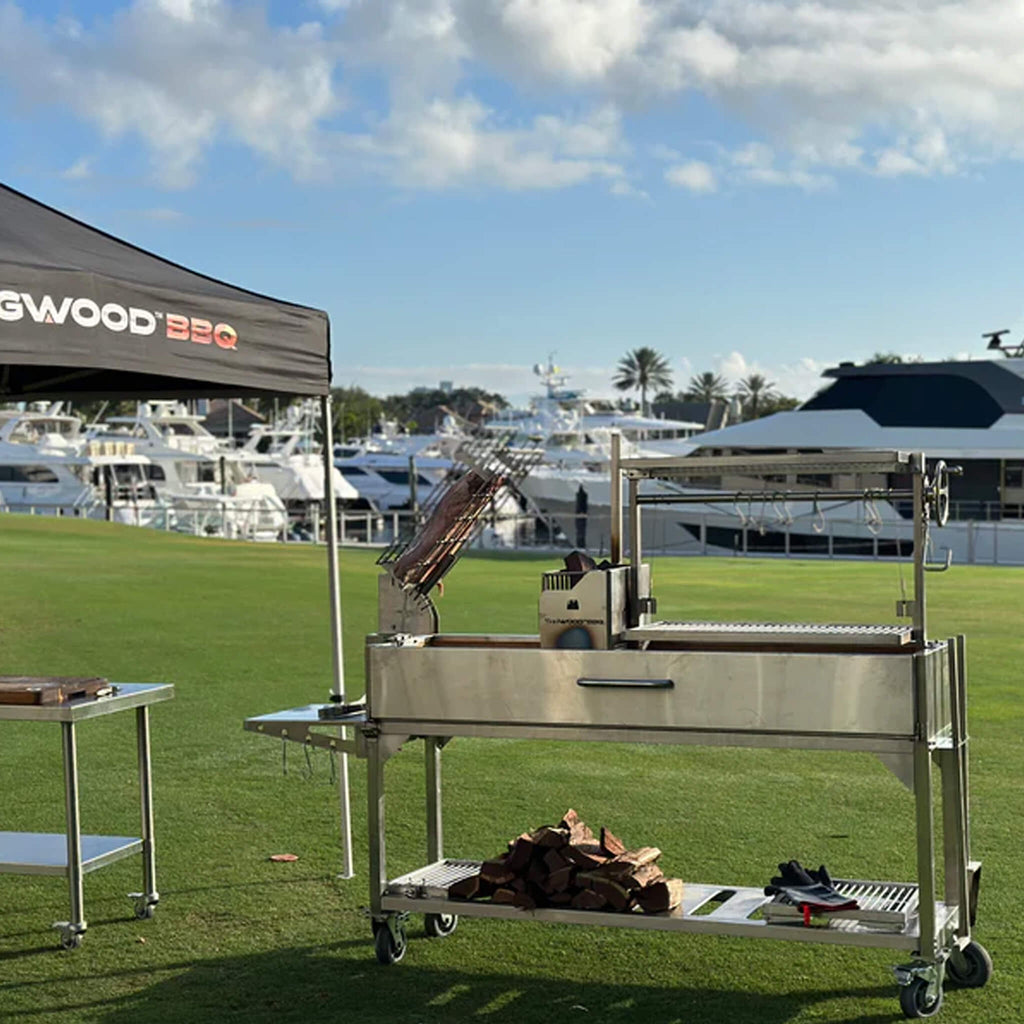Tagwood BBQ Argentine Santa Maria Wood-Fire Charcoal Gaucho Grill BBQ06SS - SAK62378 - Lifestyle on Grass