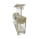 Tagwood BBQ Argentine Santa Maria Wood-Fire Charcoal Gaucho Grill BBQ06SS - SAK62378 - Right Side View Angled