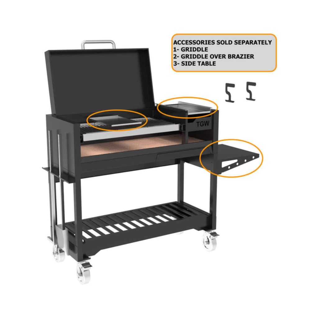 Tagwood BBQ Argentine Wood Fire & Charcoal Gaucho Grill [BBQ18SI] (SAK95124) - Saksby Wholesale - Accessories Sold Separately