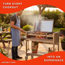 Tagwood BBQ Argentine Wood Fire & Charcoal Gaucho Grill [BBQ18SS] (SAK19275) - Saksby Wholesale - Lifestyle Image