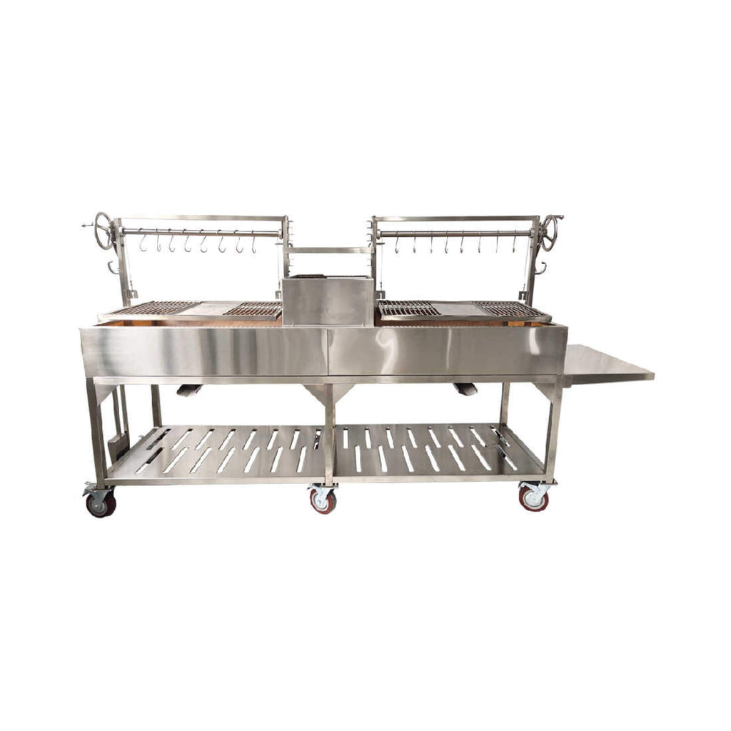 Tagwood BBQ Argentine Santa Maria Wood Fire & Charcoal Gaucho Grill [BBQ24SS] (SAK73629) - Saksby Wholesale - Back View