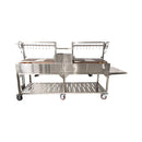 Tagwood BBQ Argentine Santa Maria Wood Fire & Charcoal Gaucho Grill [BBQ24SS] (SAK73629) - Saksby Wholesale - Back View