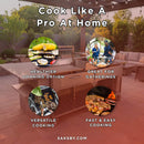 Tagwood BBQ Argentine Santa Maria Wood Fire & Charcoal Gaucho Grill [BBQ24SS] (SAK73629) - Saksby Wholesale - Benefits