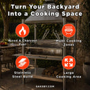 Tagwood BBQ XL Argentine Santa Maria Wood Fire & Charcoal Grill [BBQ22SS] (SAK48213) - Saksby Wholesale - Features