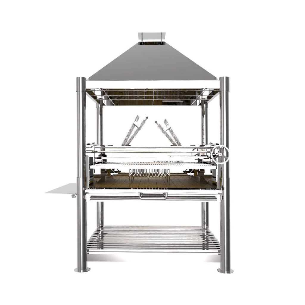 TAGWOOD BBQ XL Argentine Wood Fire & Charcoal Grill All Stainless Steel (SAK48213)-SAKSBY