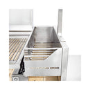 Tagwood BBQ Argentine Santa Maria Wood Fire & Charcoal Gaucho Grill With Top Lid [BBQ01SS] (SAK15289) - Saksby Wholesale - Firebox View