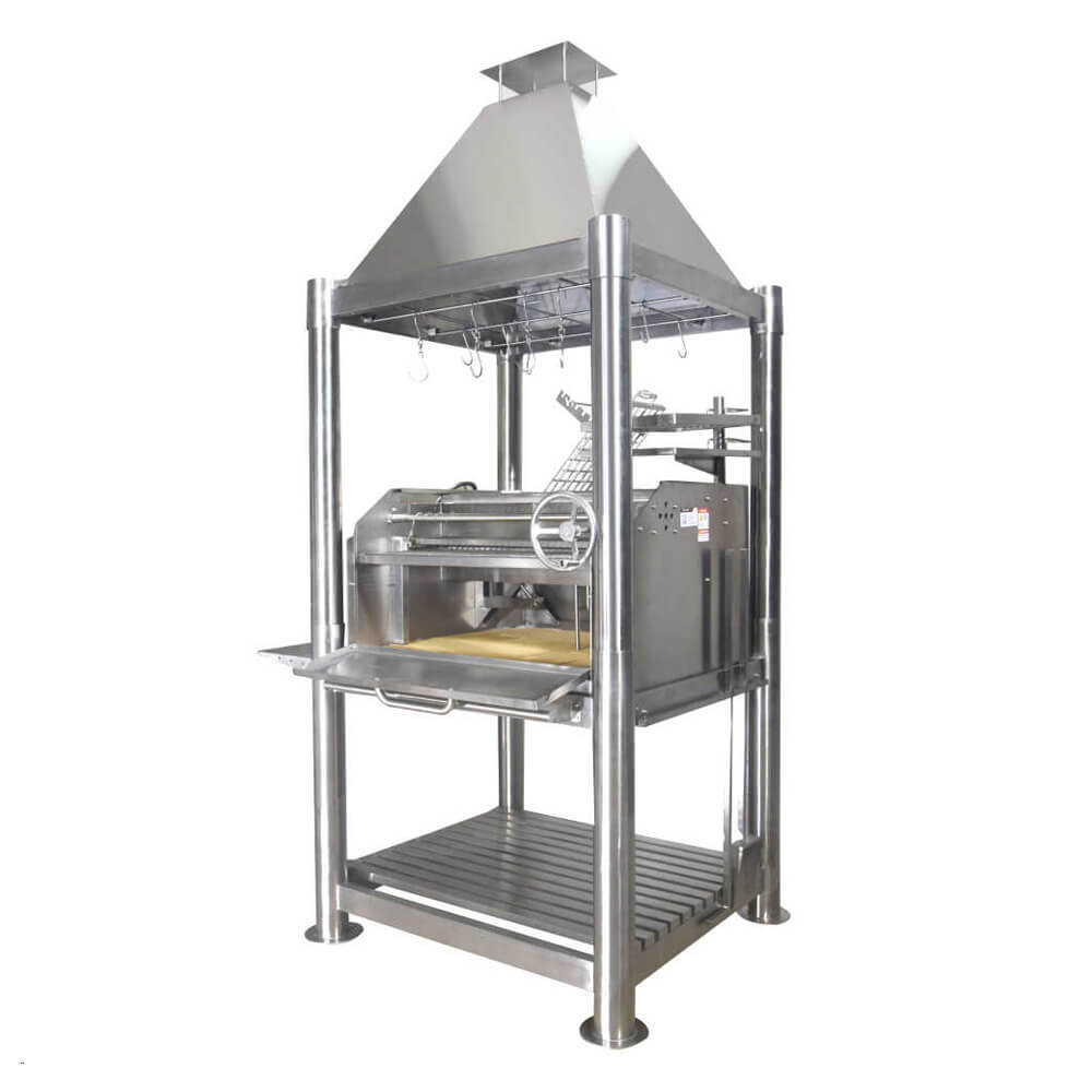 TAGWOOD BBQ02SS Stainless Steel BBQ Argentine Santa Maria Wood Fire And Charcoal Gaucho Grill With Firebricks (SAK38192)-SAKSBY