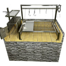 TAGWOOD BBQ09SS BBQ Insert Style Argentine Santa Maria Wood Fire & Charcoal Grill Without Firebricks (SAK94015)-SAKSBY