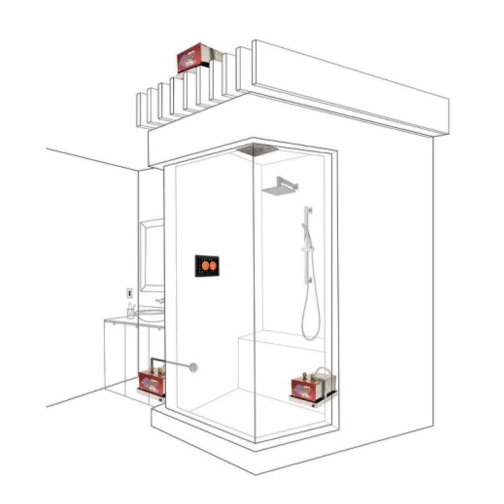 ThermaSol 6 KW Pro Series II Advanced Steam Shower Generator With PowerFLush [PROII-84] (SAK86327) - Saksby Wholesale - Diagram View