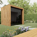 ThermaSol Fortis Fully Assembled 4 Person Outdoor Sauna Cabin [14-FORTIS] (SAK35896) - Saksby Wholesale -Lifestyle View