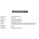 ThermaSol Fortis Fully-Assembled 4-Person Outdoor Sauna Cabin [Made-To-Order] [14-FORTIS] (SAK35896)  - Saksby Wholesale -  Specifications View