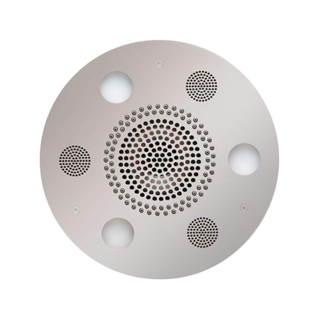 ThermaSol Serenity 10 Round Steam Shower Rainhead System With Light & Sound [SLSRRD-PN] (SAK14982) (SAK70519)) - Saksby Wholesale - Front View