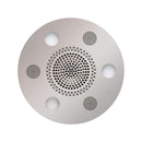 ThermaSol Serenity 10 Round Steam Shower Rainhead System With Light & Sound [SLSRRD-PN] (SAK14982) (SAK70519)) - Saksby Wholesale - Front View