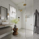 ThermaSol Serenity 10 Round Steam Shower Rainhead System With Light & Sound [SLSRRD-PN] (SAK14982) (SAK70519)) - Saksby Wholesale - Shower Room View