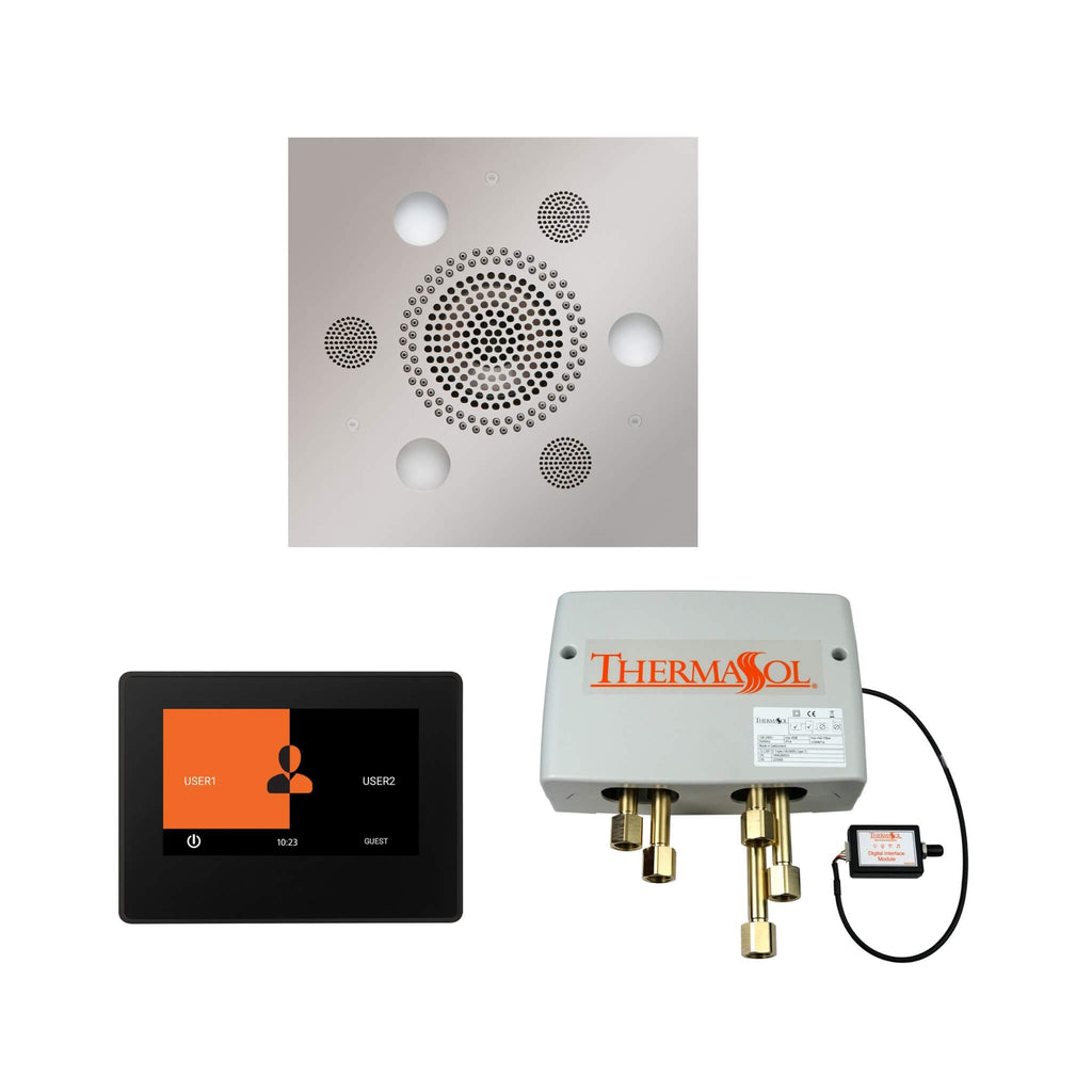 ThermaSol SignaTouch 7-Inch Digital Shower Steam Control Package With Serenity Rainhead [WSP7S/R] (SAK71572) - Saksby Wholesale - Front View