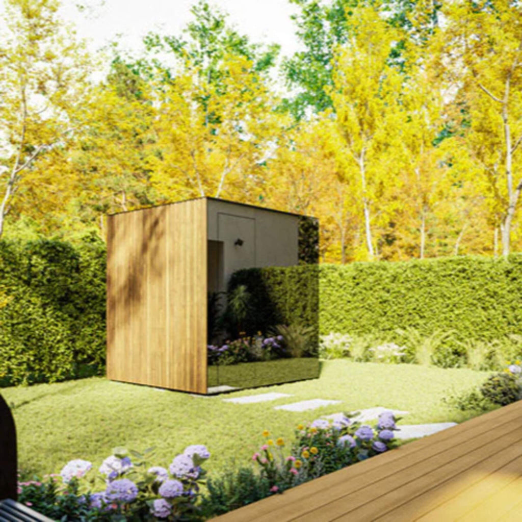 ThermaSol Spectra 4 Person Fully Assembled Outdoor Sauna Cabin [14-SPECTRA] (SAK46921) - Saksby Wholesale - Garden View