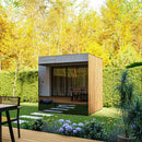ThermaSol Spectra 4 Person Fully Assembled Outdoor Sauna Cabin [14-SPECTRA] (SAK46921) - Saksby Wholesale - Garden View