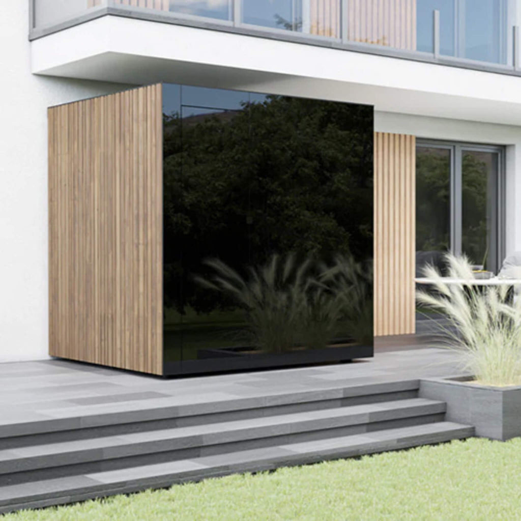 ThermaSol Spectra 4 Person Fully Assembled Outdoor Sauna Cabin [14-SPECTRA] (SAK46921) - Saksby Wholesale - Outdoor View