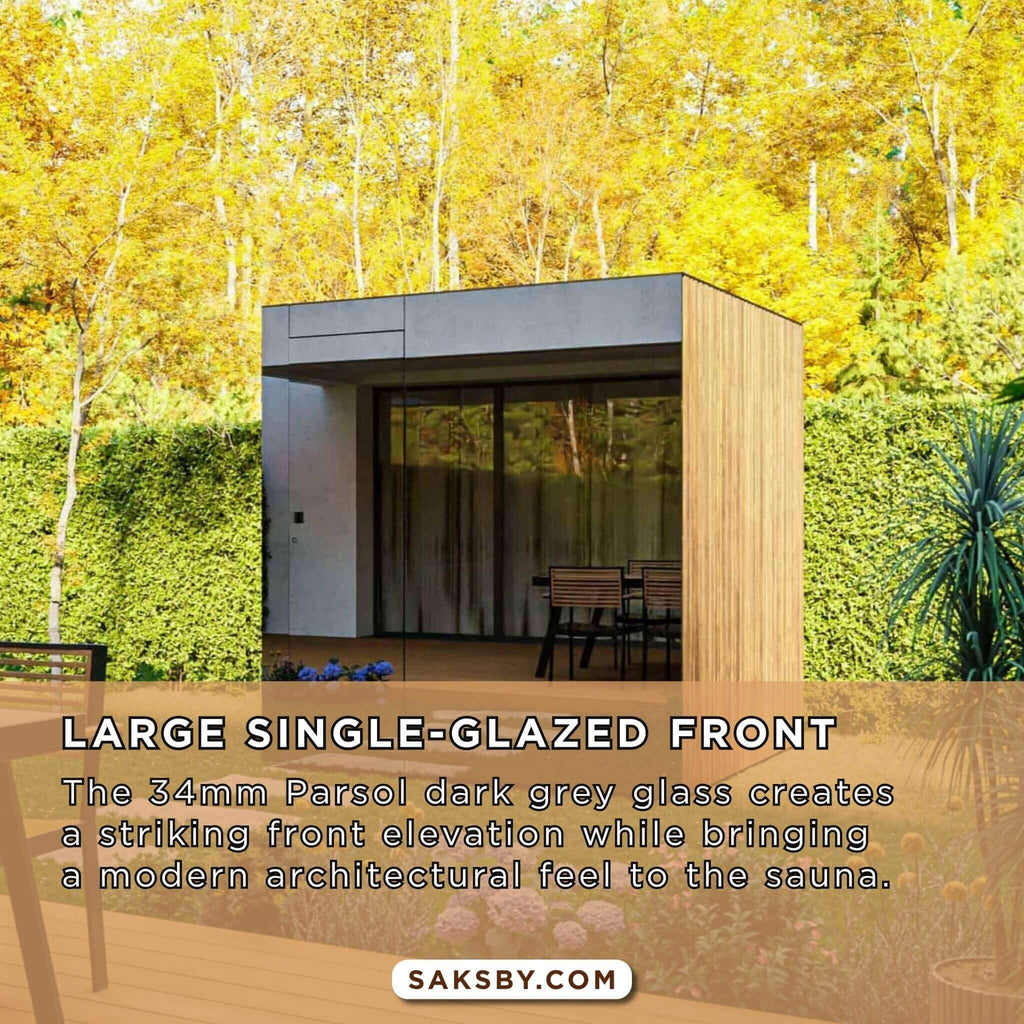 ThermaSol Spectra 4-Person Fully-Assembled Outdoor Sauna Cabin [Made-To-Order] [14-SPECTRA] (SAK46921)  - Saksby Wholesale -  Product Features View