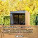ThermaSol Spectra 4-Person Fully-Assembled Outdoor Sauna Cabin [Made-To-Order] [14-SPECTRA] (SAK46921)  - Saksby Wholesale -  Product Features View