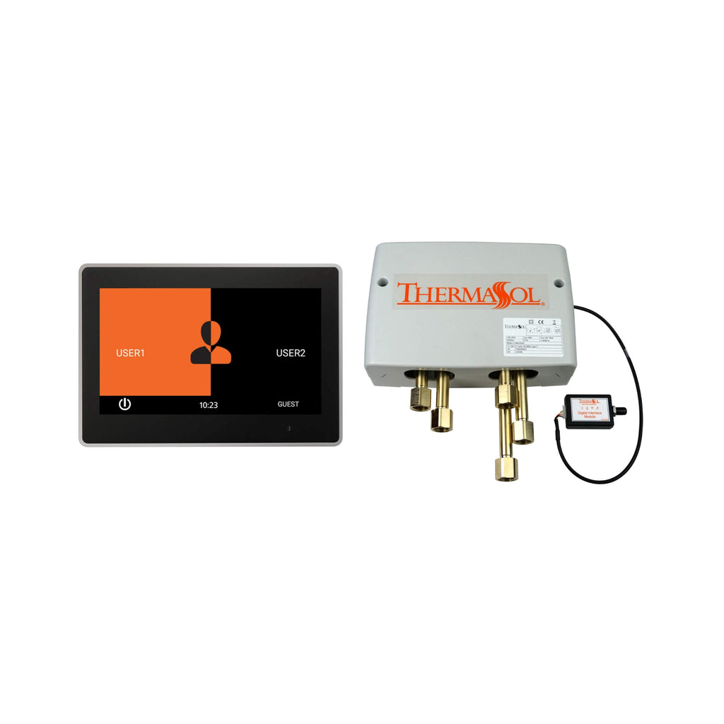 ThermaSol ThermaTouch 10" Polished Nickel Digital Shower Control Package [DSPU-TT10-PN] (SAK56024) - Saksby Wholesale - Front View