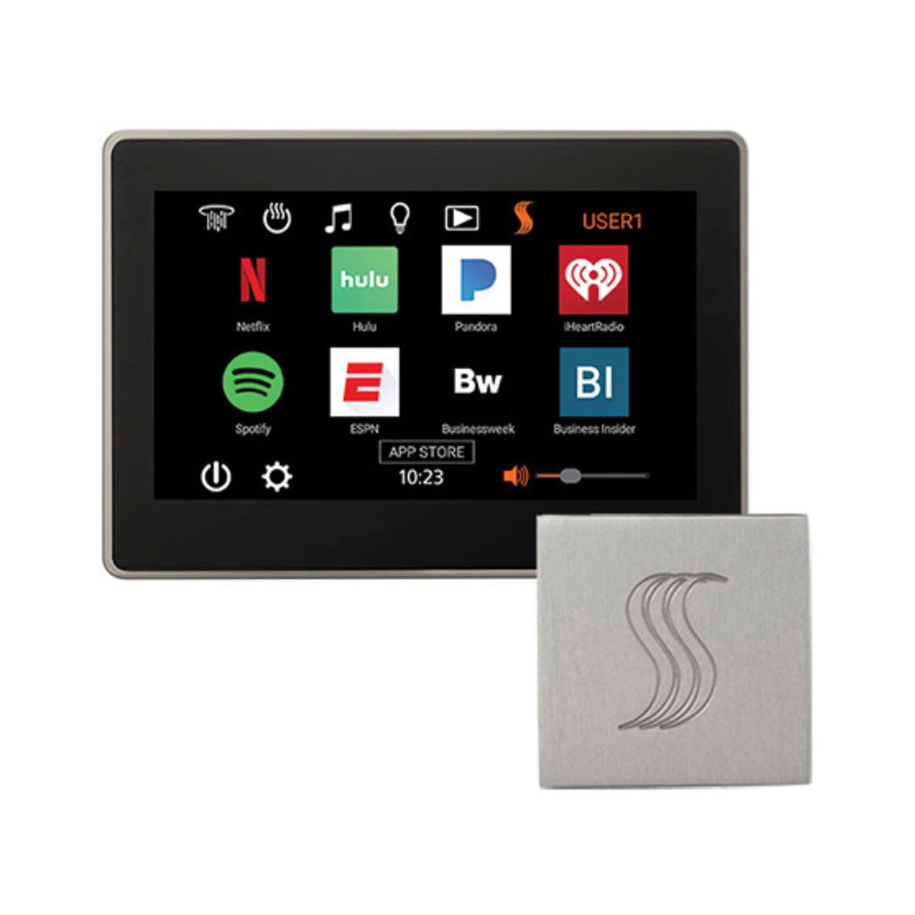 ThermaSol ThermaTouch 10" Polished Nickel Square Steam Shower Control [TT10-SVSQ-PN] (SAK83420) - Saksby Wholesale - Front View