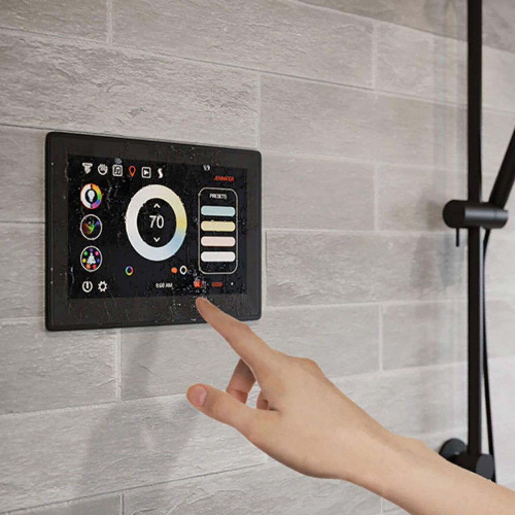 ThermaSol ThermaTouch 10" Polished Nickel Square Steam Shower Control [TT10-SVSQ-PN] (SAK83420) - Saksby Wholesale - Touchscreen View