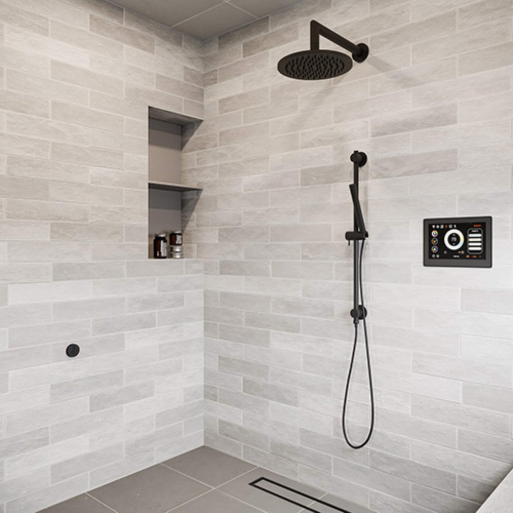 ThermaSol ThermaTouch 10" Satin Brass Round Steam Shower Control Kit [TT10-SVRD-SB] (SAK70519)) - Saksby Wholesale - Shower Room View