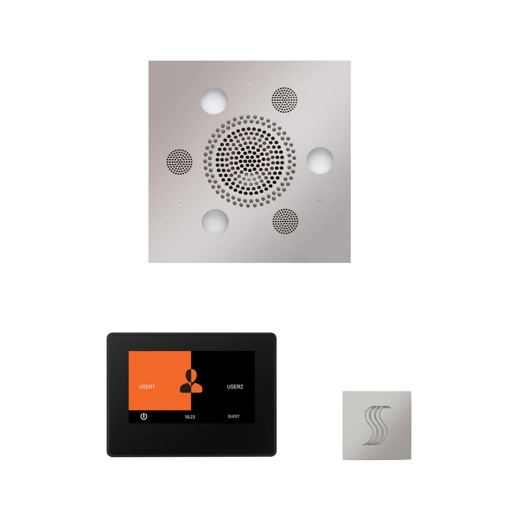 ThermaSol ThermaTouch 7" Polished Chrome Square Steam Control Package [WSTP7S] (SAK12695) - Saksby Wholesale - Front View