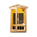 Thermora 2-Person Outdoor Infrared Sauna With Bluetooth Audio And LED Lighting (SAK28694) - Saksby Wholesale - Front View
