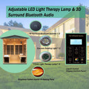 Thermora 4-Person Full-Spectrum Low EMF Carbonized Composite Infrared Sauna Room With Bluetooth Speakers (SAK70182)