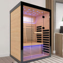 Thermora Luxury 2-Person Canadian Hemlock Wood Far Infrared Home Sauna (SAK56874) - Saksby Wholesale - BAthroom Lifestyle Image