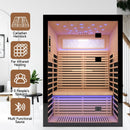Thermora Luxury 2-Person Canadian Hemlock Wood Far Infrared Home Sauna (SAK56874) - Saksby Wholesale - Features