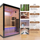 Thermora Luxury 2-Person Canadian Hemlock Wood Far Infrared Home Sauna (SAK56874) - Saksby Wholesale - Features
