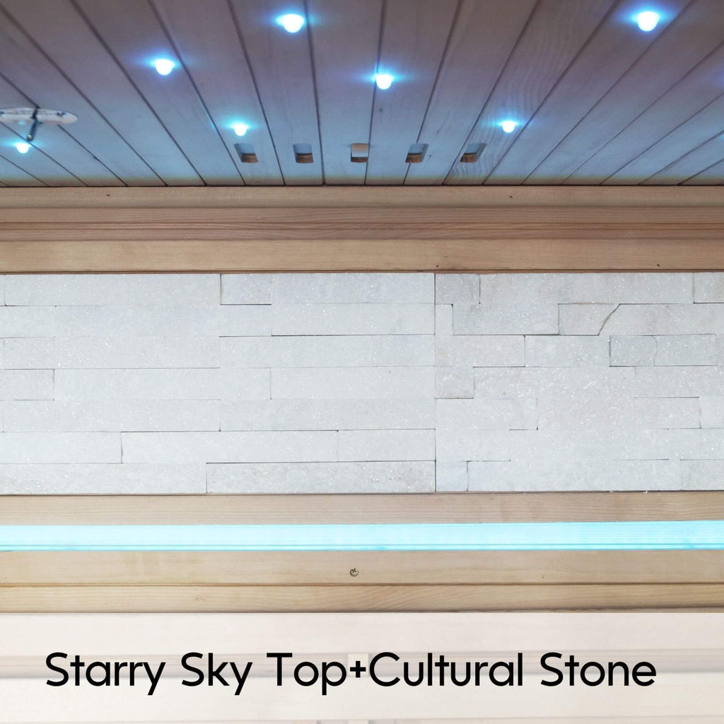 Thermora Luxury 2-Person Canadian Hemlock Wood Far Infrared Home Sauna (SAK56874) - Saksby Wholesale - Inside Design View