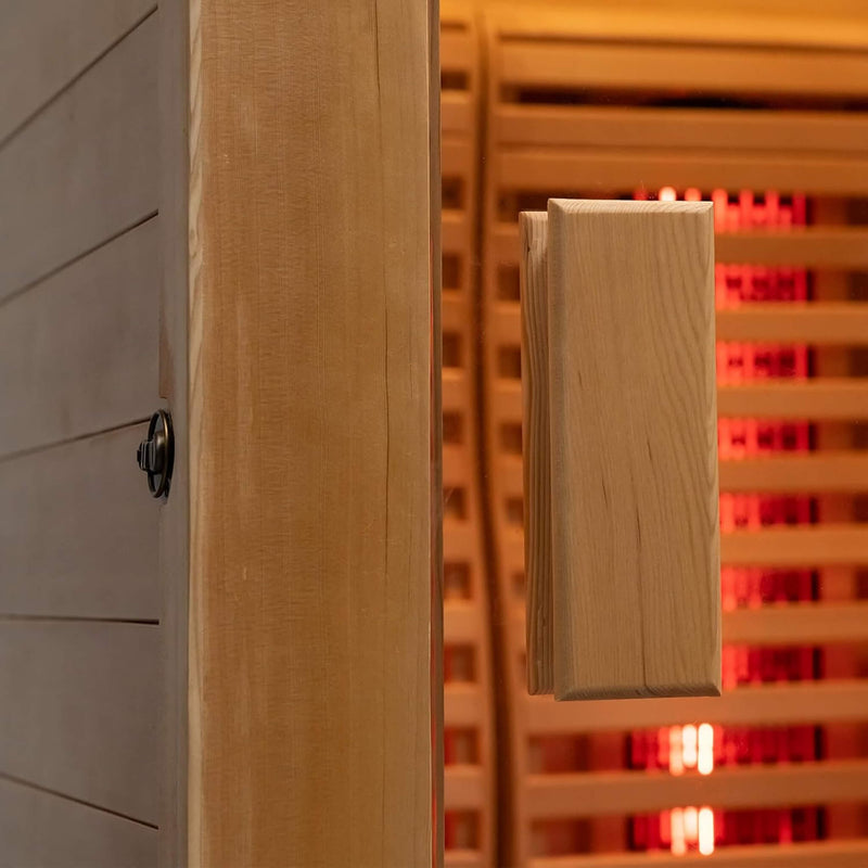 Rövia Luma 2-Person Indoor Hybrid Sauna Room With Infrared And 3.5KW Steam Heaters (SAK83750)