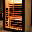 Thermora Single-Person Ameican White Oak Infrared Sauna Cabin (SAK57926) - Saksby Wholesale - Light View Design