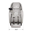 Titan 4D Advent Zero Gravity Massage Chair With Voice Control Brown SAK58762 Saksby - Front Dimensions